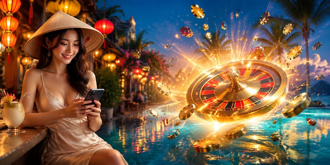 Cảnh roulette tại Hà Nội với không gian truyền thống kết hợp hiện đại