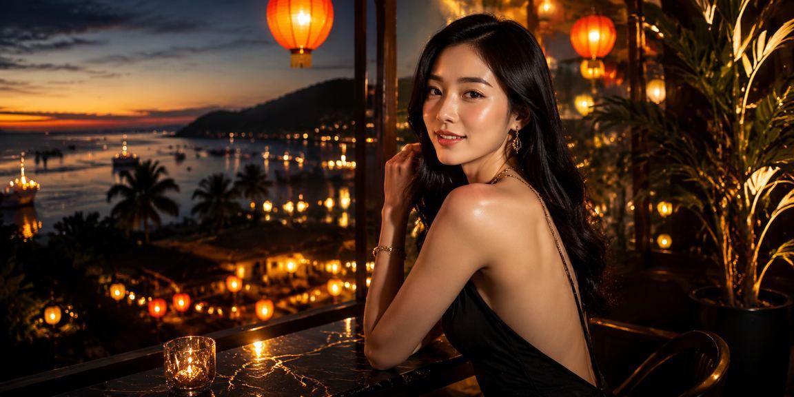 Khung cảnh thị trấn Hội An với ánh sáng vàng lung linh