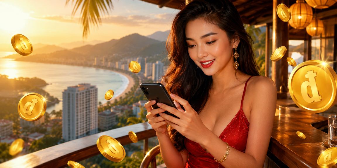 Giao diện casino trực tuyến với biểu tượng bảo mật